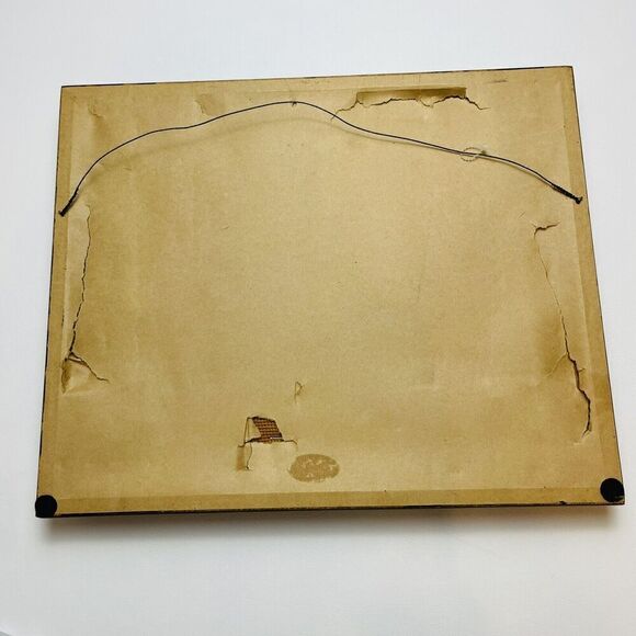 Framed Needlepoint Pig Picture Handstitched Neutral Tones Happy Laying 13.5x16.5 - Picture 2 of 7